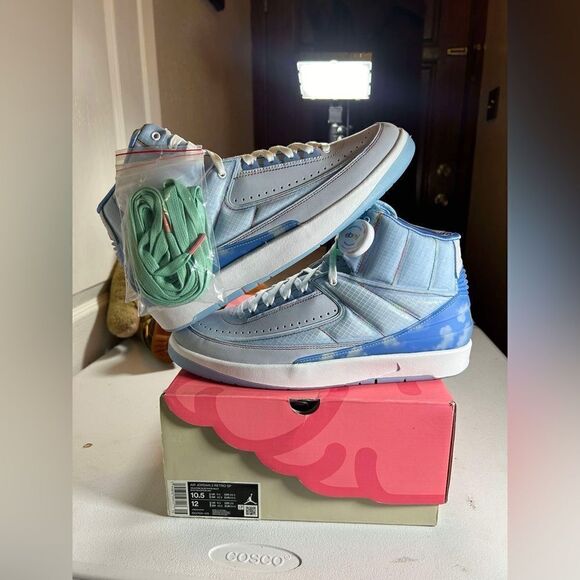 *Brand New* Size 10.5 - Jordan 2 Retro x J. Balvin Blue 2022 - Picture 1 of 13